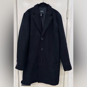 Forever21 Men’s Black Wool Coat (Size SM)